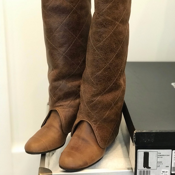 chanel tall boots